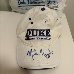 ***AUTOGRAPHED Duke Mike Krzyzewski Basketball Coach- Blue Devils Hat